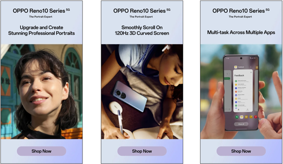 OPPO social ad variations
