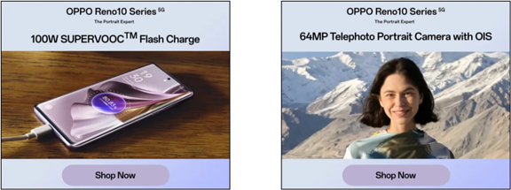 OPPO display banner variations