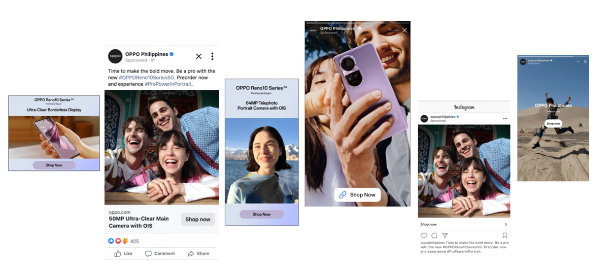 Omnichannel OPPO ads generated at scale using Jivox Dynamic Canvas Studio