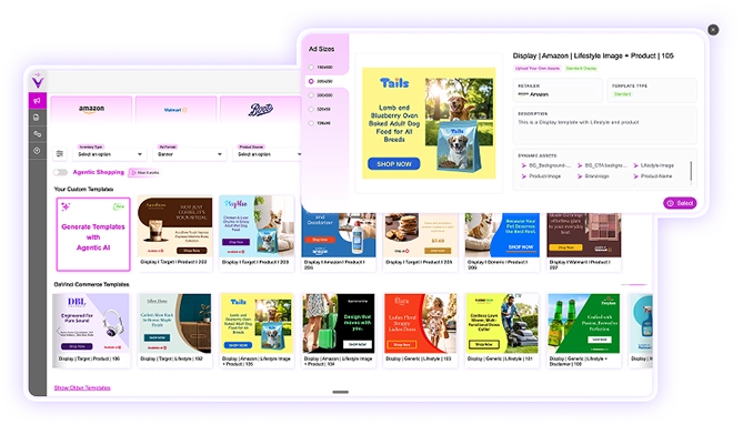 Generate a retailer-compliant reusable template